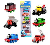 FCXVXCL Thomaas Toy Vehicles Set, 6PCS Cars Toys Mini Play Vehicle Car Model Car Toys Pull Back Cars Vehicles Model Vehicles Friction Powered Push Pull Back Cars for Kids Birthday Christmas Party Gift