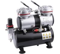 FD-196 Airbrush Mini Compressor with 3,5L Air Tank / 4Bar/ 6 Bar/Auto Stop/Start