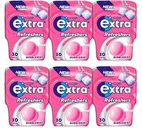 FD FAIRDEAL CASH & CARRY Extra Chewing gum, bubble mint chewing gum Sugar free, Chewing gum Bottle 30 pieces X 6 Bottle, 1, 450.0 grams