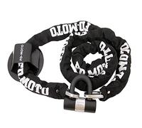 FD-MOTO Steel 4.3KG 2M*10mm Chain Lock + Ground Wall Anchor Anti-Theft Heavy Duty for Motorbike Motorcycle Scooter Bike Bicycle ATV