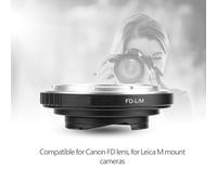 FD to LM Adapter for FD Mount Lens to M Camera LM-EA7 Adapter, FD LM Lens Adapter Compatible with M Cameras, FD LM Camera Adapter for Photography