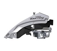 FD-TY601 Tourney front mech, triple, top swing, dual pull, 63-66, for 48T, Black