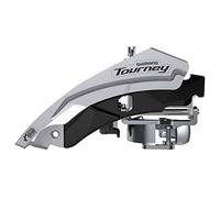 FD-TY601 Tourney front mech, triple, top swing, dual pull, 66-69, for 48T, Black