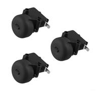 FD4 Tilt Switch for Outdoor Propane Heaters - 3-Pack Safety Cut-Off Replacement Part, Automatic Gas Flow Stop When Tilted, Black Plastic 44.4 x 54.8 mm, Tool-Free Installation