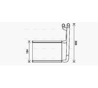 FD6645 AVA Heater FIT FORD TRANSIT CUSTOM 270 (2013) 2.2 TDCI