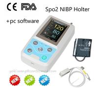 FDA CE PM50 Patient Monitor ICU Vital Signs SPO2 NIBP Holter, PC SW,24H Recorder