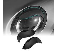 FDAIUN ABS Headlights Eyebrow Eyelids Headlight Covers Headlight Lamp Covers Trim Fit for BMW Mini Cooper F54 Clubman F55 F56 Hatchback F57 Convertible 2PCS Black