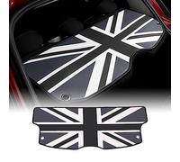FDAIUN for BMW Mini Cooper F60 Countryman Leather Car Boot Trunk Parcel Shelf Tray Cover Leather Mat Protection Car Interior Accessories (Union Jack Gray)