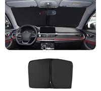 FDAIUN For BMW X1/ix1 U11 2022 2023 2024 2025 Sun Protection Car Windscreen Replacement Car Windscreen Sun Protection Inside, Foldable Parasol (Black)
