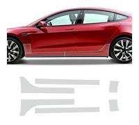 FDAIUN for Tesla Model 3 2017-2024 PPF Precut Car Paint Protective Film Self Healing 0.85mil TPU HD Film Scratch Protector Exterior Accessories (Front and Rear Door Corner Side Skirts 6Pcs)