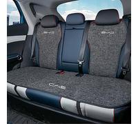 FDAIUN Ice Silk Car Seat Covers Front And Rear Luxury Waterproof Car Seat Protector Adjustable Removable Auto Seat Cushions For BYD Atto 3 Yuan 2022 2023 7PCS Dark Blue