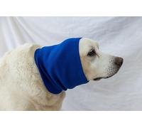 FDANDADE Dog Calming Band, Dog Ear Cover for Cold Weather, Noise Reduction and Outdoor Activities(Blue L)