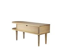 FDB Furniture F24 Bench 90 cm Lacquered Oak