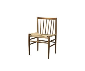 FDB Furniture J80 Dining Chair Smoked Oak/Natural Seat