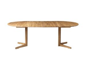 FDB Møbler - C69E Ry Dining Table Oak With 2 Extension Leaves, 120x220 cm - Oak