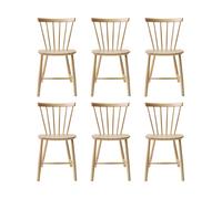FDB Møbler J46 chair, Beech natural lacquered, 6-pack