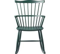 FDB Møbler - J52G Rocking Chair, Black Green - Black Green