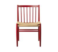 FDB Møbler J80 chair Ruby red beech-paper cord