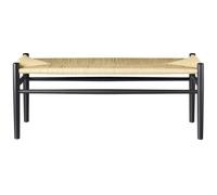 FDB Møbler - J83B Bench, Black - Black Beech