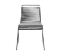 FDB Møbler M20 Teglgård Cord Chair Light grey mixed-stainless steel