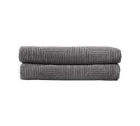 FDB Møbler R33 Kirkeby bath towel 2-pack Granite gray