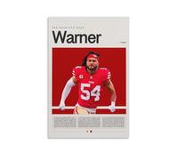 FDBEKPJY Fred Warner NFL Canvas Poster Bedroom Decor Landscape Office Room Decor Gift 12x18inch(30x45cm)