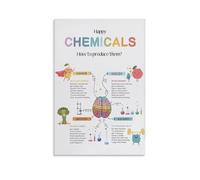 FDBEKPJY Happy Chemicals Emotional Regulation Hormone, Canvas Poster Wall Art Decor Print Picture Paintings for Living Room Bedroom Decoration 12x18inch(30x45cm)