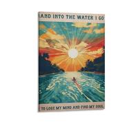 FDBEKPJY Into The Ocean I Go To Lose My Mind Find My Soul (17) Canvas Poster Decor Paintings for Living Room Bedroom Decoration 16x24inch(40x60cm)