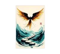 FDBEKPJY Rising Phoenix Over Stone Path Poster Canvas Poster Wall Art Decor Print Picture Paintings 12x18inch(30x45cm)