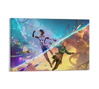 FDBEKPJY Split Fiction Game Cover Canvas Poster Bedroom Decor Landscape Office Room Decor Gift 08x12inch(20x30cm)