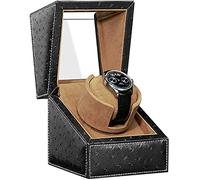 FDBNBJHJE Automatic Single Watch Winder with Soft Flexible Plush Pillow Super Quiet Motor Dual Power Supply fit Most Watches It's so Kind of You