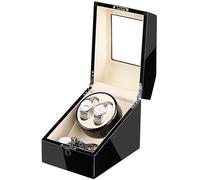 FDBNBJHJE Automatic Watch Winder for 2 Watches + 3 Storage Quiet Motor Adapter and Battery Powered Wood Shell Piano Paint Exterior It's so Kind of You