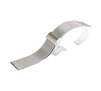 FDBNBJHJE watch strap single buckle with 16mm 18mm 20mm 22mm silver stainless steel strap replacement