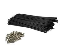 FDBTYJN Bicycle Spokes Electric Bicycle 12G Stainless Steel Spokes Caliber 2.5mm Length 117-256mm Spokes Steel With Matching Nuts Nipples 10 Pcs(227mm 10 Pcs)