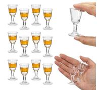 FdcLixuvol 12 Pack Clear Cordial Glasses with Base, 0.4 OZ Mini Shot Glasses Small Brandy Snifter Round Glass Snifters, Tequila Shot Glass for Tasting Wine, Tequila, Whiskey, Spirits