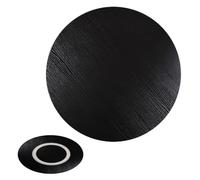 FDCQwyntyrz Rotating Disc Grazing Plate, 360 Rotating Swivel, Solid Wooden Round Turntable, Silent And Smooth Thick Tabletop, For Table Top/Counter Top(Black,90cm(36in))