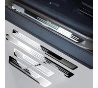 FDCYQW 4Pcs Car Door Sill Protector Strips For Suzuki Hustler Ignis Jimny Landy S-Cross Solio Spacia (mk32s) Swace 2025, Stainless Welcome Pedal Kick Plates Threshold Scuff Plate