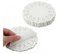 FdcZeyxior 200 PCS Paper Doilies, 5.5 Inch Doilies Lace Paper, PaperDoilies White for Tables, Crafts, Wedding Party and Tableware Decoration