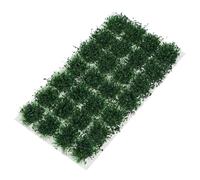 FdcZeyxior 28 Pcs Model Grass Static Grass Tuft Miniature Green Tufts Simulation Lowland Shrubs Scenery Models for Miniature Landscape Gaming Terrain