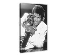 FDEAA Michael Jackson Thriller Tiger Canvas Poster Bedroom Decor Landscape Office Room Decor Gift 20x30inch(50x75cm)