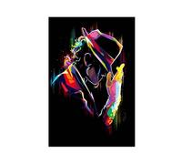 FDEAA The King of Pop Music World Michael Jackson Canvas Poster Wall Art Decor Print Picture Paintings for Living Room Bedroom Decoration 08x12inch(20x30cm)