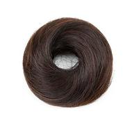 FDEETY Real Hair Bun Hairpiece for Women Hairpiece with Elastic Band Braids Extensions High Quality Hair Extension (C)