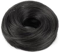 FDEETY Real Hair Bun Hairpiece for Women Hairpiece with Elastic Band Braids Extensions High Quality Hair Extension (D)
