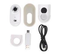 FDEVRWUO Body Worn Camera HD Wearable Portable Small Camcorder, Thumb Sized Pocket Camera for Pet Walking Work Travel, Lightweight Action Recorder with Easy Operation and Durable ABS Build (White)