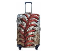 Fdfekgvplp Baseball Lace Close Up Printed Luggage Protector Covers Elastic Travel Suitcase Protector Cover Fit 18-32 Inch Luggage, Black, Small