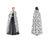 Fdfekgvplp Black Dogs Printed Hooded Cloak Halloween Medieval Costume Adult Cosplay Long Cape For Men And Women