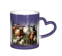 Fdfekgvplp Farm Animals Color Changing Coffee Mugs Sublimation Magic Ceramic Mugs 11 Oz Magic Cup Heat Sensitive Coffee Mugs Gifts For Man Woman 3 Colors Available