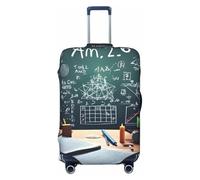 Fdfekgvplp Formulas Shapes Theory M Printed Luggage Protector Covers Elastic Travel Suitcase Protector Cover Fit 18-32 Inch Luggage, Black, Medium