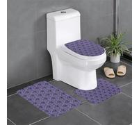Fdfekgvplp Haunted Mansion Printed Bathroom Rug Set of 3,3 Pieces Bath Mats Set,Lid, Contour, Bath Rug - Soft, Absorbent, and Stylish for Kitchen Bathroom Bedroom