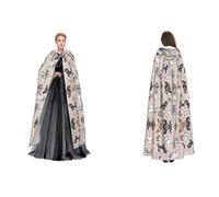 Fdfekgvplp Poodles Dogs Printed Hooded Cloak Halloween Medieval Costume Adult Cosplay Long Cape For Men And Women